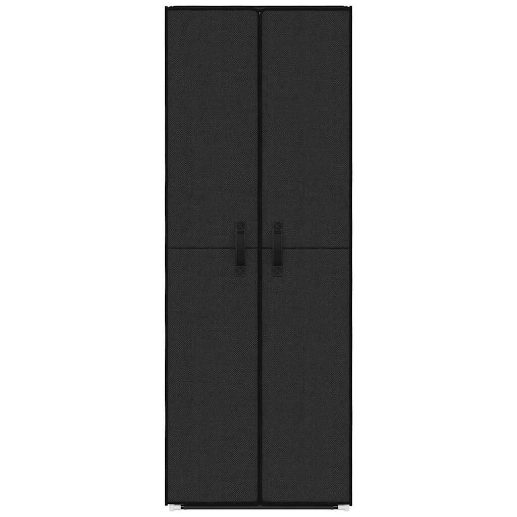 vidaXL Schoenenkast 60x30x166 cm stof zwart