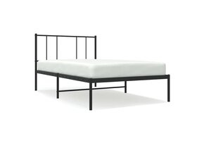 vidaXL Bedframe Metaal Zwart 100x190 cm - 33% Korting!