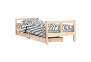 Kinderbedframe Massief Grenenhout met Laden - 80x200 cm - 34% Korting