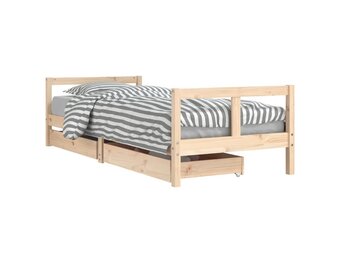 vidaXL Kinderbedframe met lades 80x200 cm massief grenenhout