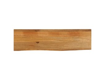 vidaXL Tafelblad met natuurlijke rand 120x40x2,5 cm massief mangohout