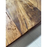 vidaXL Tafelblad met natuurlijke rand 120x40x2,5 cm massief mangohout