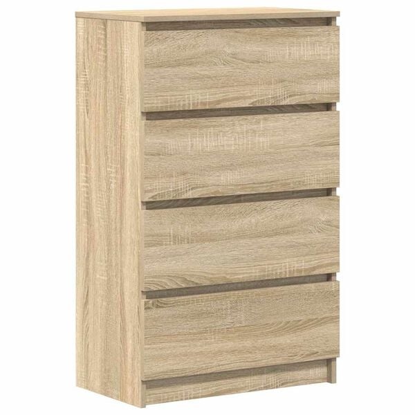 vidaXL Dressoir 60x35x98,5 cm bewerkt hout sonoma eikenkleurig
