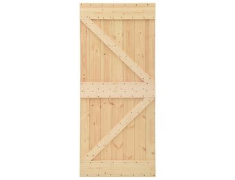 vidaXL Deur 90x210 cm massief grenenhout