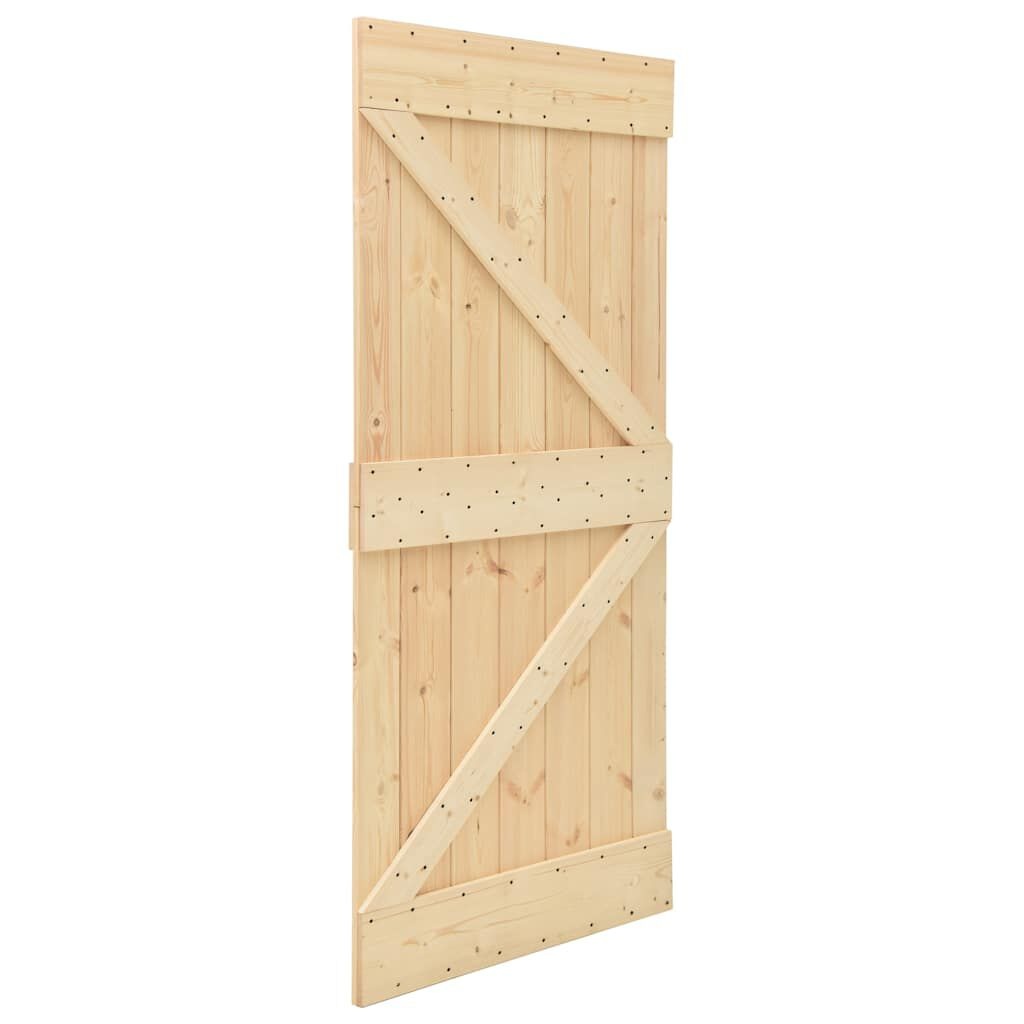 vidaXL Deur 90x210 cm massief grenenhout