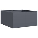 vidaXL Plantenbak 80x80x40 cm koudgewalst staal antracietkleurig