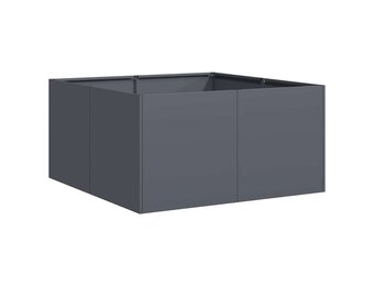 vidaXL Plantenbak 80x80x40 cm koudgewalst staal antracietkleurig