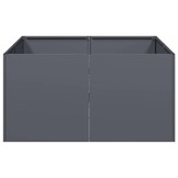 vidaXL Plantenbak 80x80x40 cm koudgewalst staal antracietkleurig