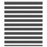 vidaXL Zebra rolgordijn 130x100 cm stofbreedte 125,9 cm zwart