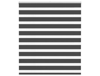 vidaXL Zebra rolgordijn 130x100 cm stofbreedte 125,9 cm zwart