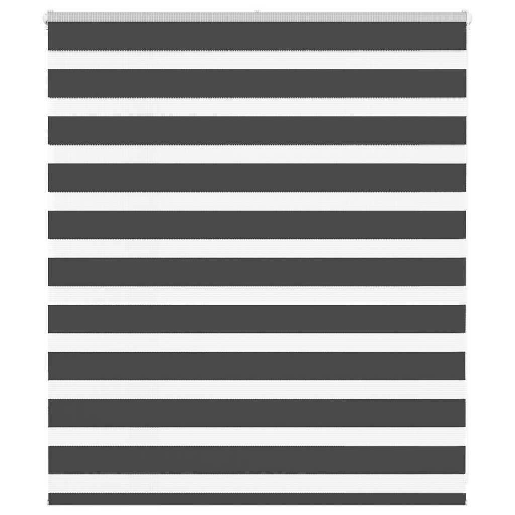 vidaXL Zebra rolgordijn 130x100 cm stofbreedte 125,9 cm zwart