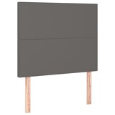vidaXL Hoofdbord grijs 90x5x118/128 cm kunstleer