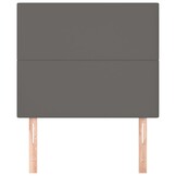 vidaXL Hoofdbord grijs 90x5x118/128 cm kunstleer