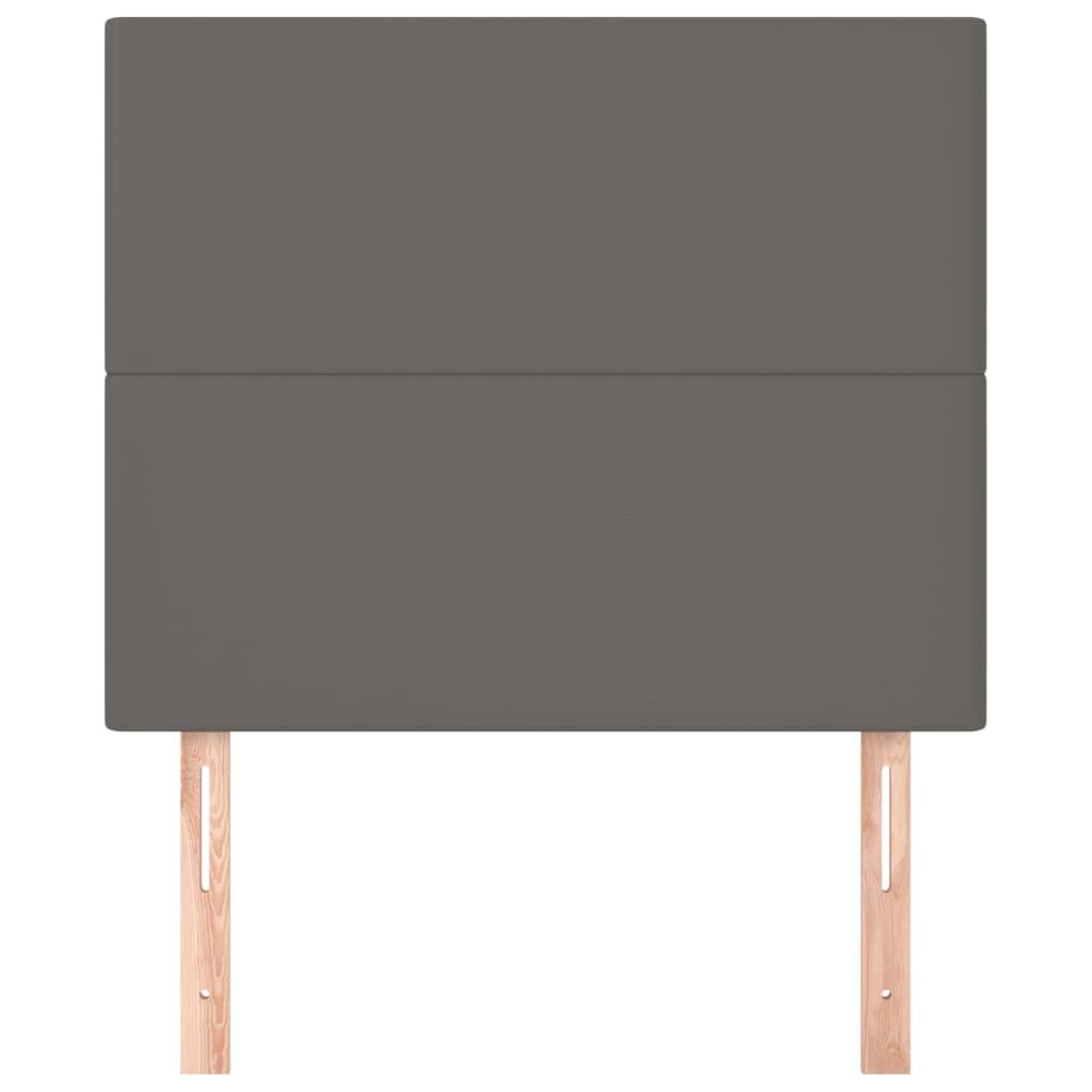 vidaXL Hoofdbord grijs 90x5x118/128 cm kunstleer