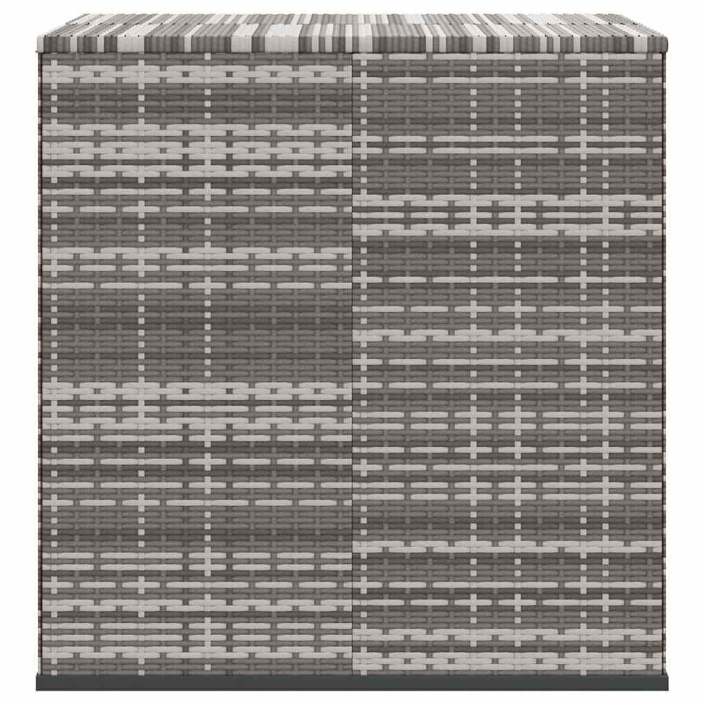 vidaXL Tuinbox 100x97,5x104 cm polyetheen rattan grijs