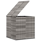 vidaXL Tuinbox 100x97,5x104 cm polyetheen rattan grijs