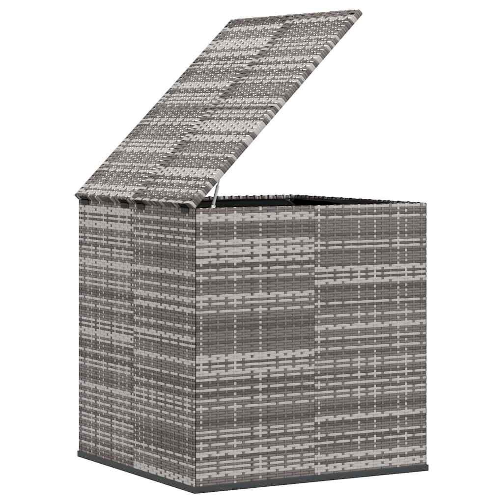 vidaXL Tuinbox 100x97,5x104 cm polyetheen rattan grijs