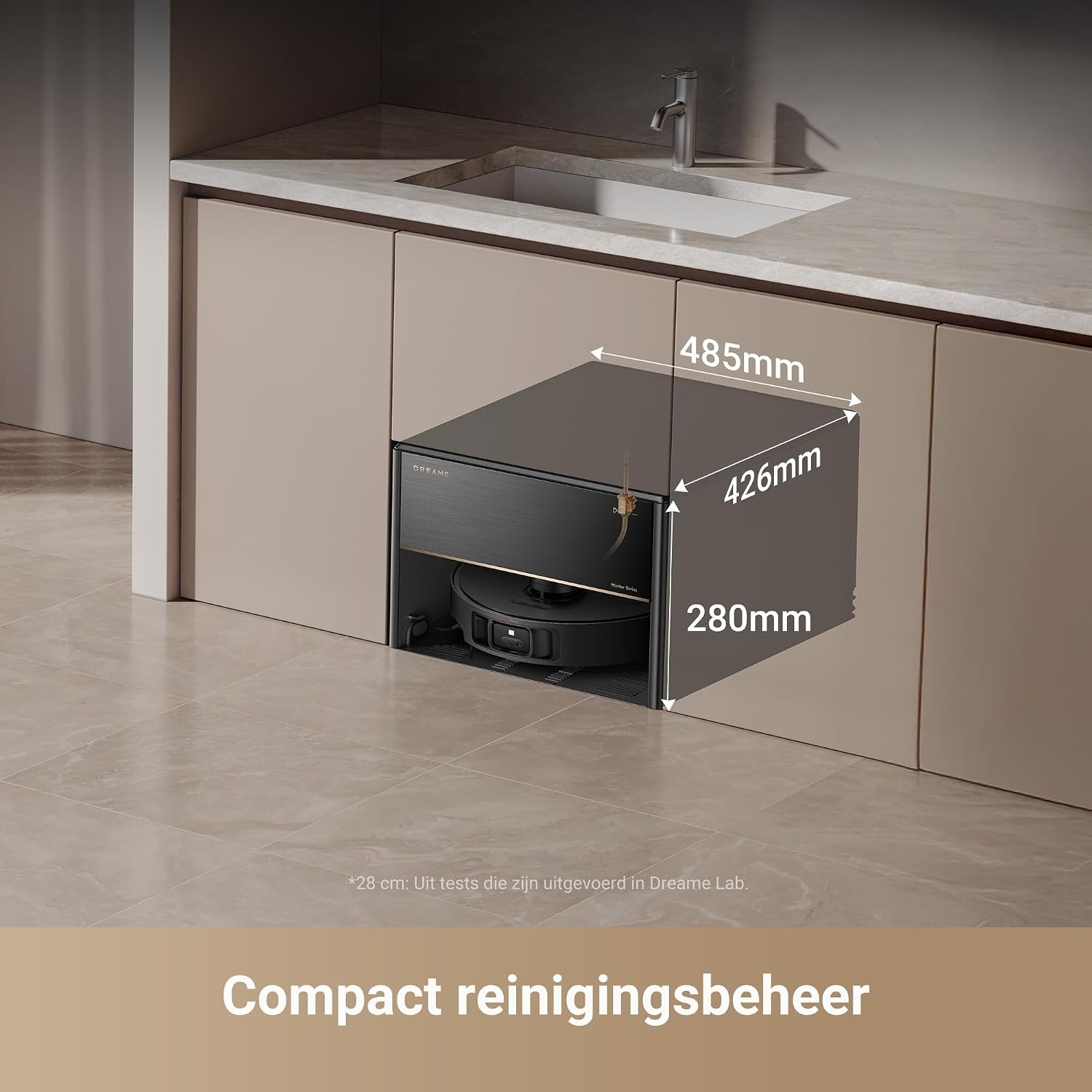 DREAME X40 Master robotstofzuiger met 28 cm compact basisstation