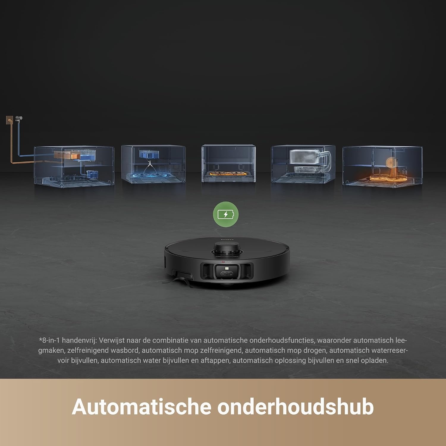 DREAME X40 Master robotstofzuiger met 28 cm compact basisstation