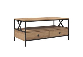 vidaXL Salontafel Eikenkleurig 100x51x45cm - 34% Korting