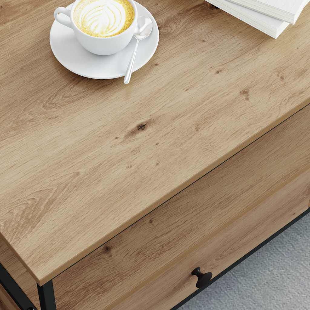 vidaXL Salontafel artisanaal eikenkleurig 100 x 51 x 45 cm