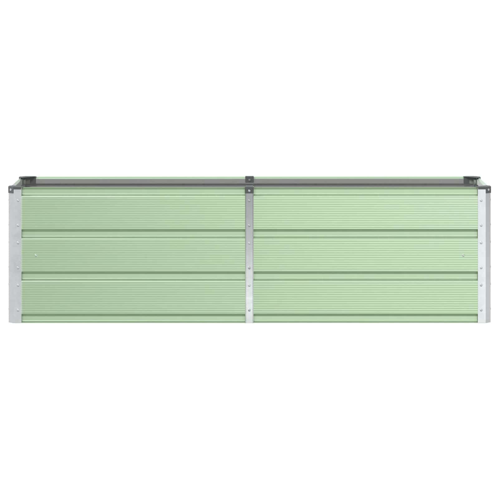 vidaXL Plantenbak Groen 160 x 40 x 45 cm Staal