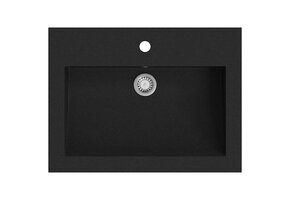 Granieten Waskom Zwart 60x45 cm - 34% Korting!