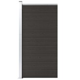 vidaXL Schuttingpaneel 95x186 cm HKC zwart