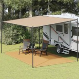 vidaXL Tenttapijt 300x600 cm HDPE zandkleurig
