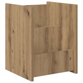vidaXL Tijdschrift Rek Artisan Eiken 35 x 35 x 45 cm Bewerkt hout