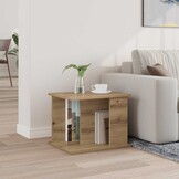 vidaXL Tijdschrift Rek Artisan Eiken 35 x 35 x 45 cm Bewerkt hout