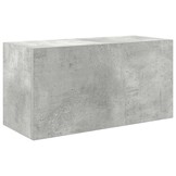 vidaXL Badkamerwandkast 60x25x30 cm bewerkt hout betongrijs
