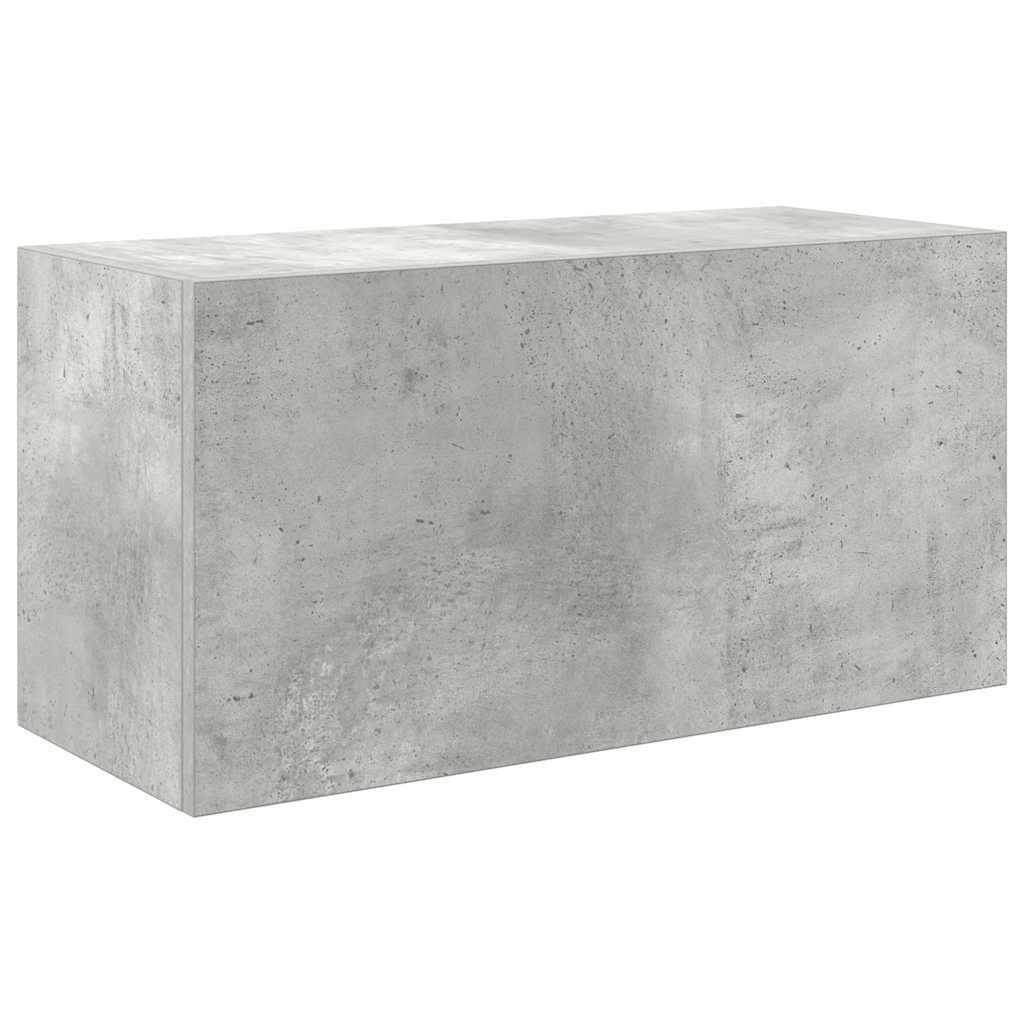 vidaXL Badkamerwandkast 60x25x30 cm bewerkt hout betongrijs
