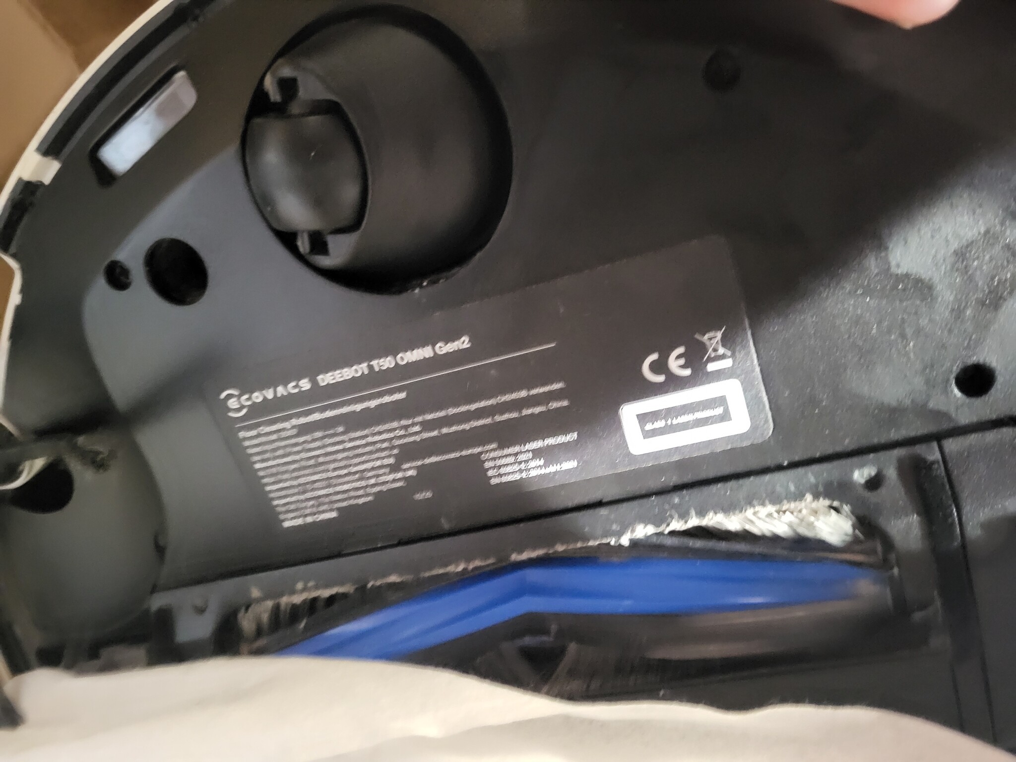 ECOVACS DEEBOT T50 OMNI Gen3-robotstofzuiger en -dweil, 25.000 Pa, ZeroTangle 2.0, AIVI 3D 2.0, alles-in-één OMNI-station, dweil voor 75°C-water, ultradun - 81 mm, Wit