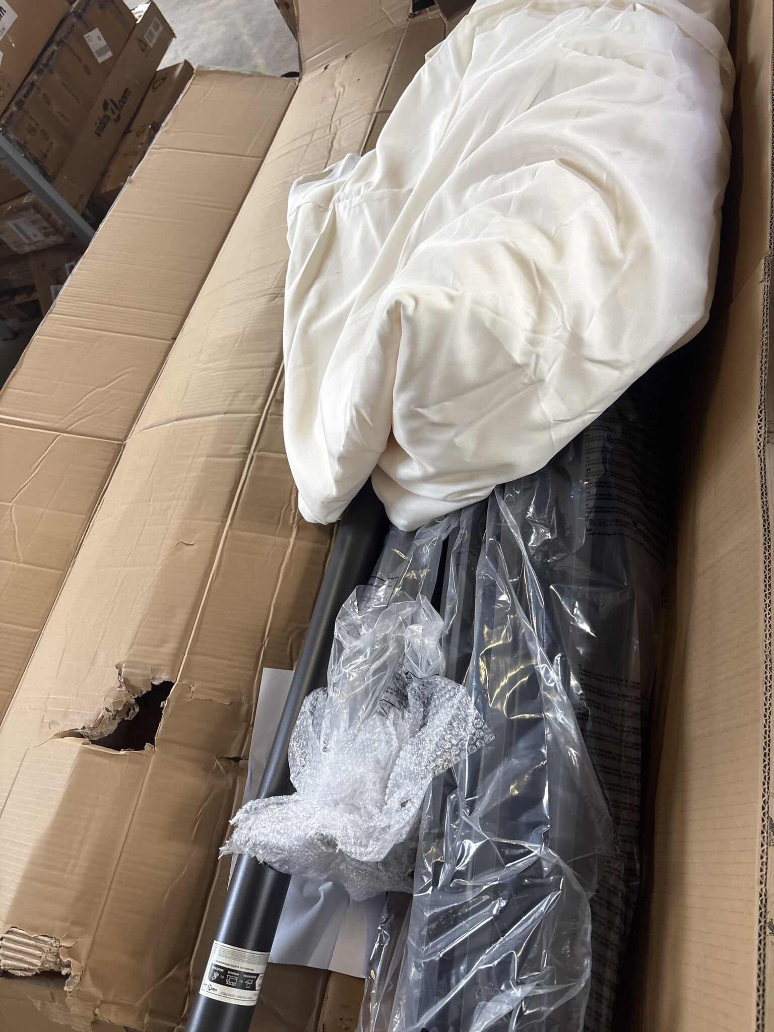Parasol Samos XXL 500 cm Aluminium Crème - 55% Korting