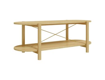 vidaXL Salontafel 110x48x40 cm bewerkt hout