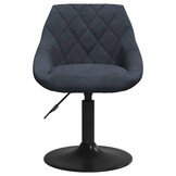 vidaXL Barkruk fluweel donkergrijs