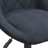vidaXL Barkruk fluweel donkergrijs