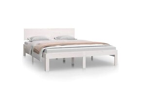 Wit Houten Bedframe Grenenhout 140x200 cm - 54% Korting