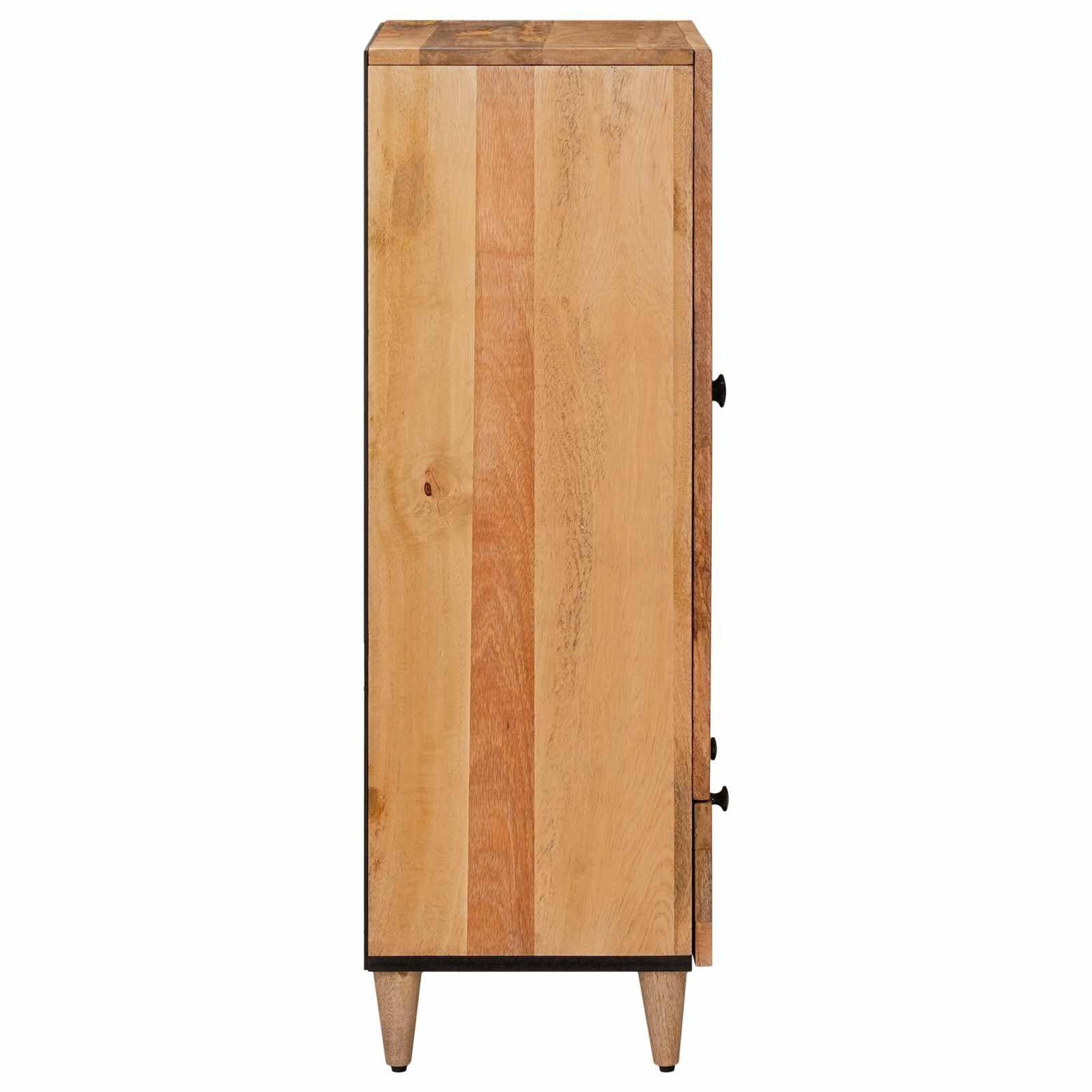 vidaXL Hoge kast Naturel 60 x 33,5 x 100 cm Massief Mango Hout