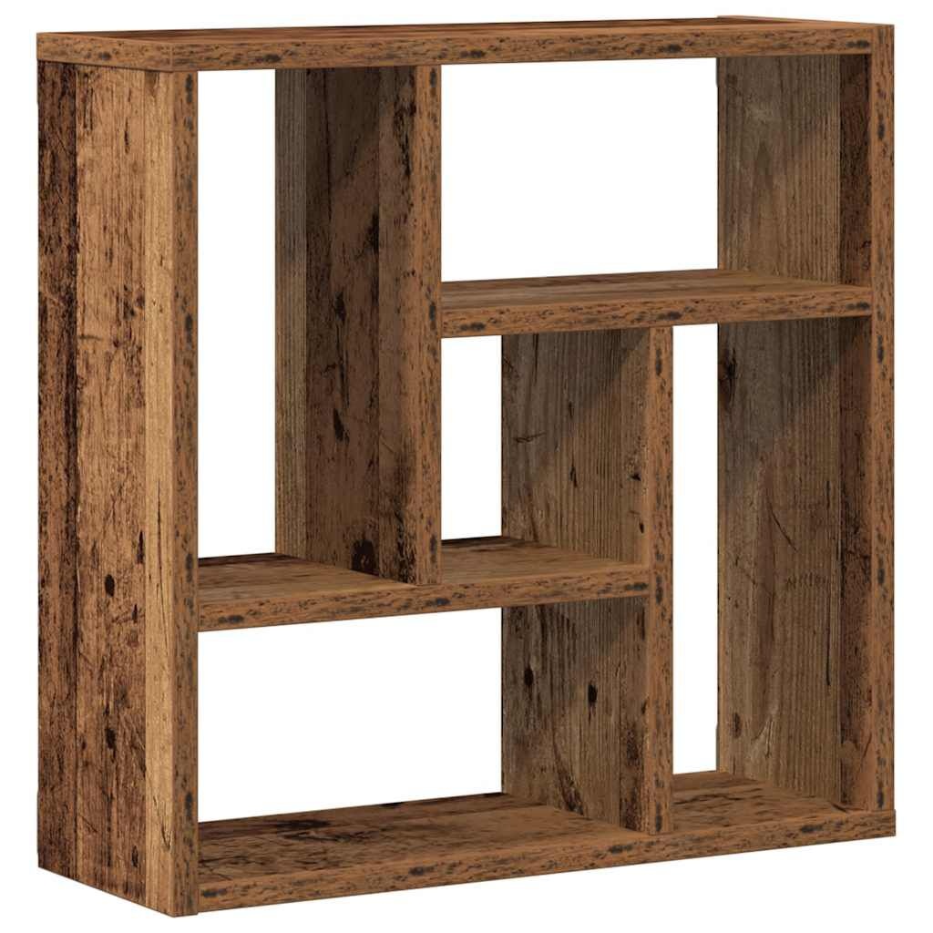 vidaXL Wandschap 45x16x45 cm bewerkt hout oud houtkleurig