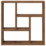 vidaXL Wandschap 45x16x45 cm bewerkt hout oud houtkleurig