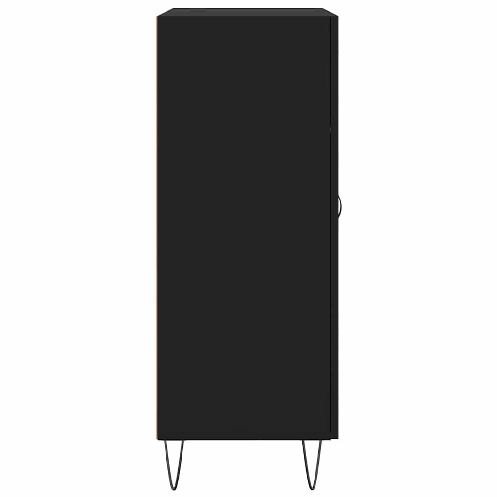vidaXL Dressoir 69,5x34x90 cm bewerkt hout zwart