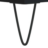 vidaXL Dressoir 69,5x34x90 cm bewerkt hout zwart