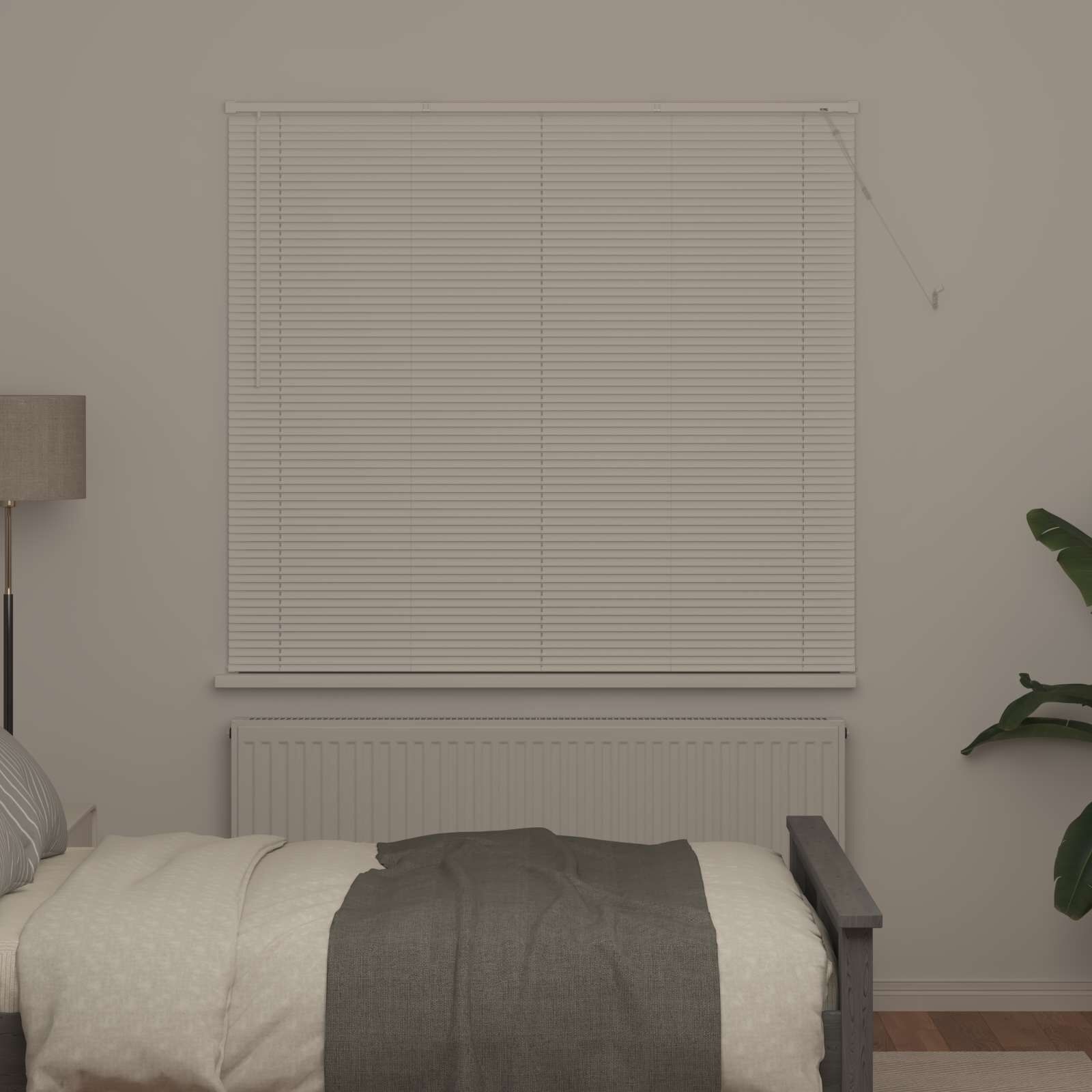 vidaXL Venetiaanse jaloezie Wit 150 x 130 cm 25 mm PVC
