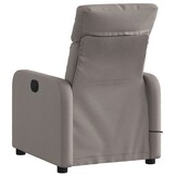 vidaXL Massagestoel verstelbaar stof taupe