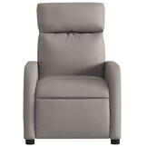 vidaXL Massagestoel verstelbaar stof taupe