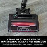 Shark Stratos Snoerloze Steelstofzuiger, PowerFins Plus, 60 Min. Gebruiksduur, Anti Hair Wrap & CleanSense IQ Stofzuiger met Auto-Set, Huisdier-, Spleet- en Multi-Oppervlakmondstuk, IZ400EUTBK