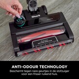 Shark Stratos Snoerloze Steelstofzuiger, PowerFins Plus, 60 Min. Gebruiksduur, Anti Hair Wrap & CleanSense IQ Stofzuiger met Auto-Set, Huisdier-, Spleet- en Multi-Oppervlakmondstuk, IZ400EUTBK