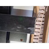 vidaXL Hangkast Zwart eiken 80 x 46 x 81,5 cm Bewerkt hout
